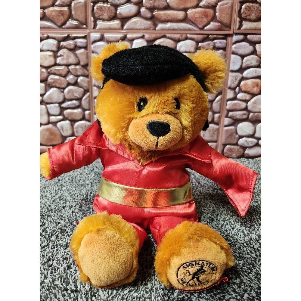 Elvis Plush Bear Animated Singing Blue Christmas #A23